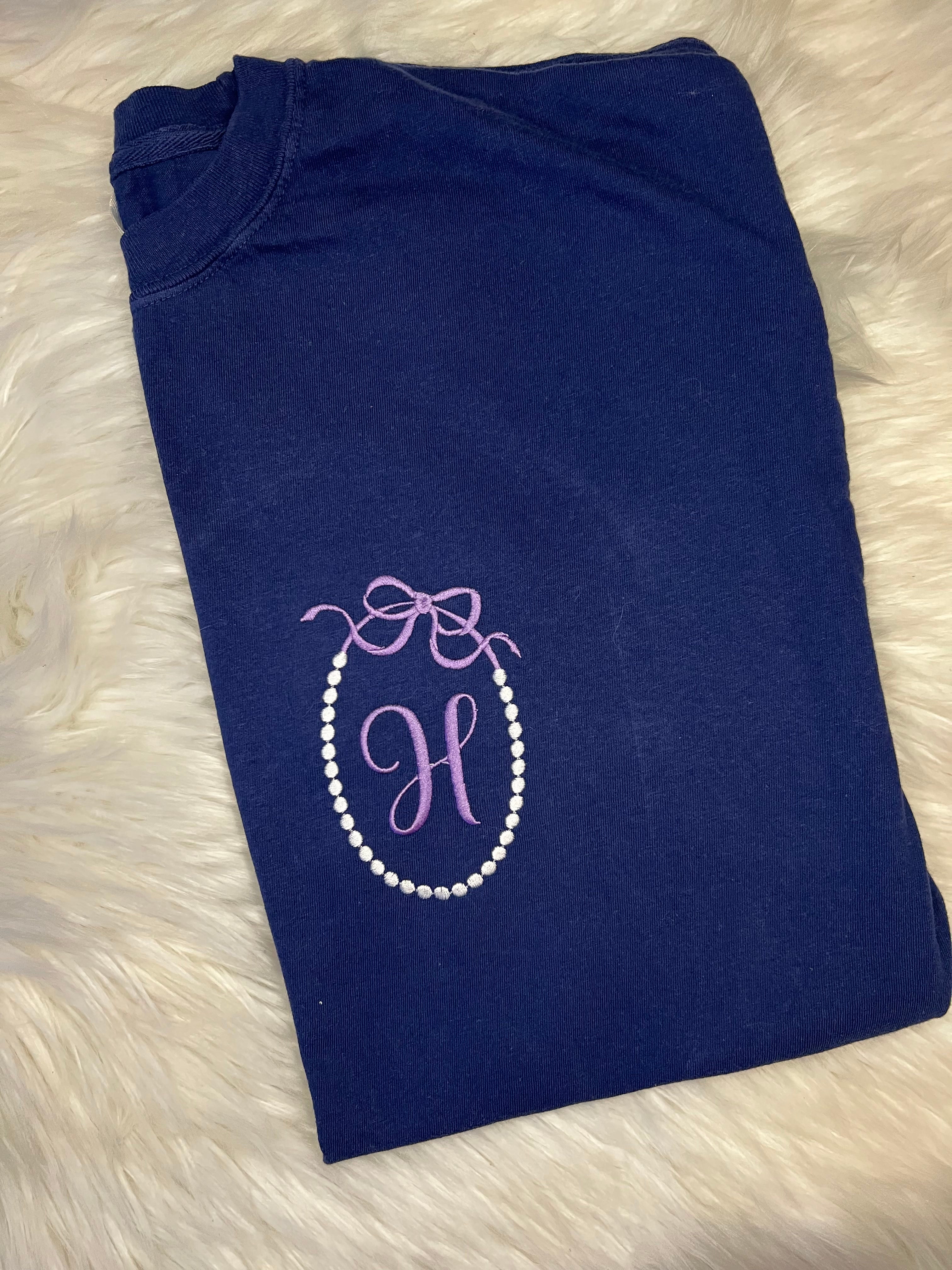 Pearl Monogram Tee