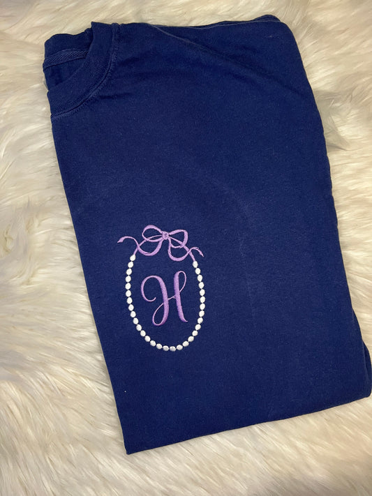 Pearl Monogram Tee