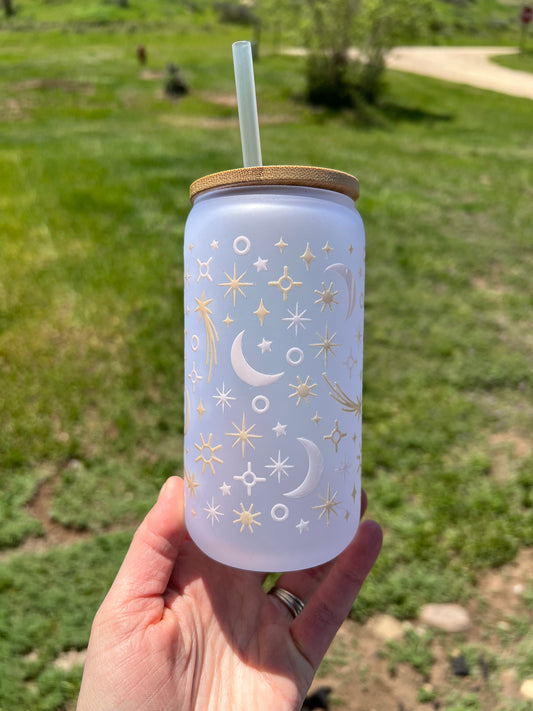 Moon & Stars Frosted Mug