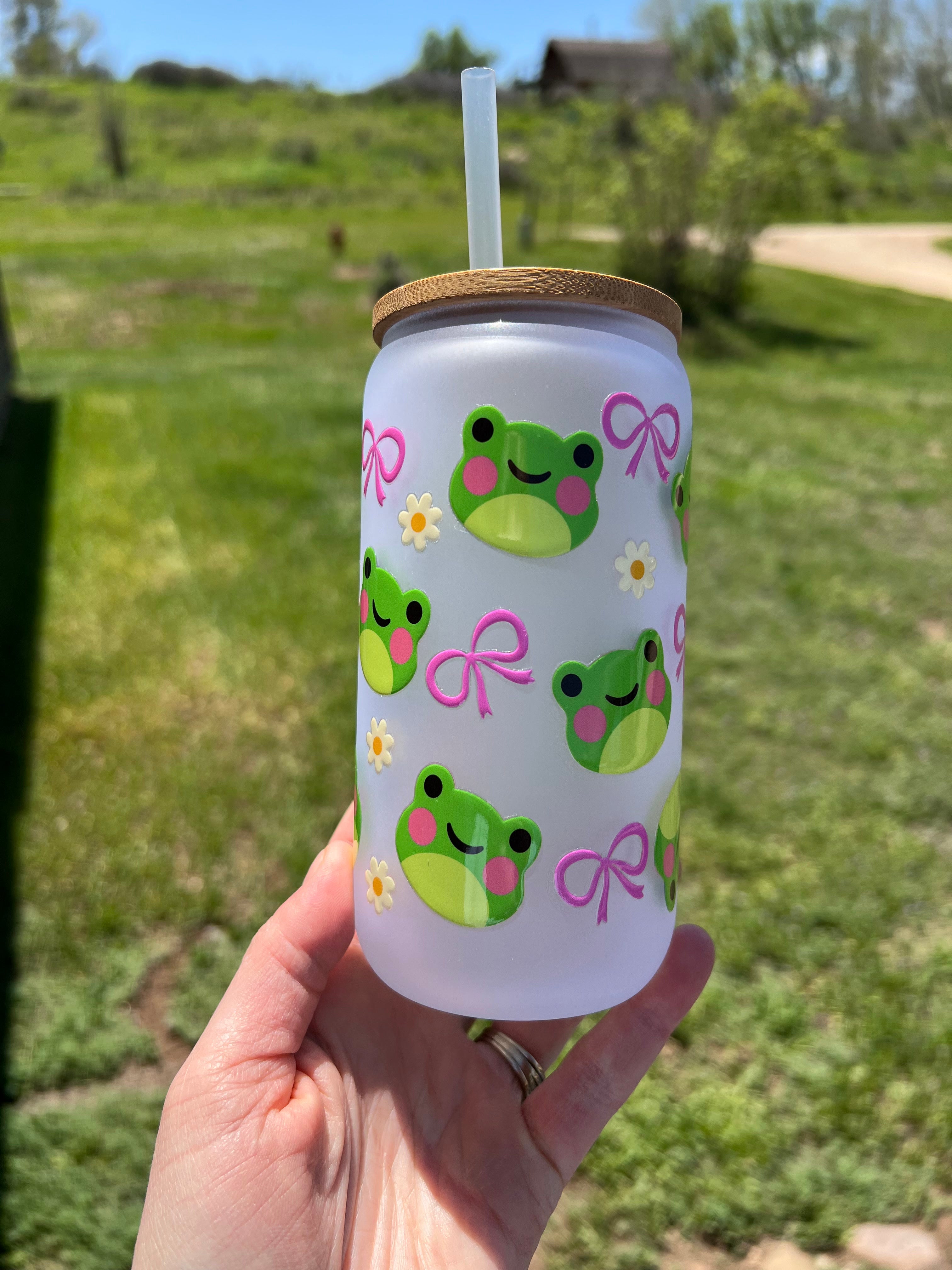 Happy Frogs Frosted Mug