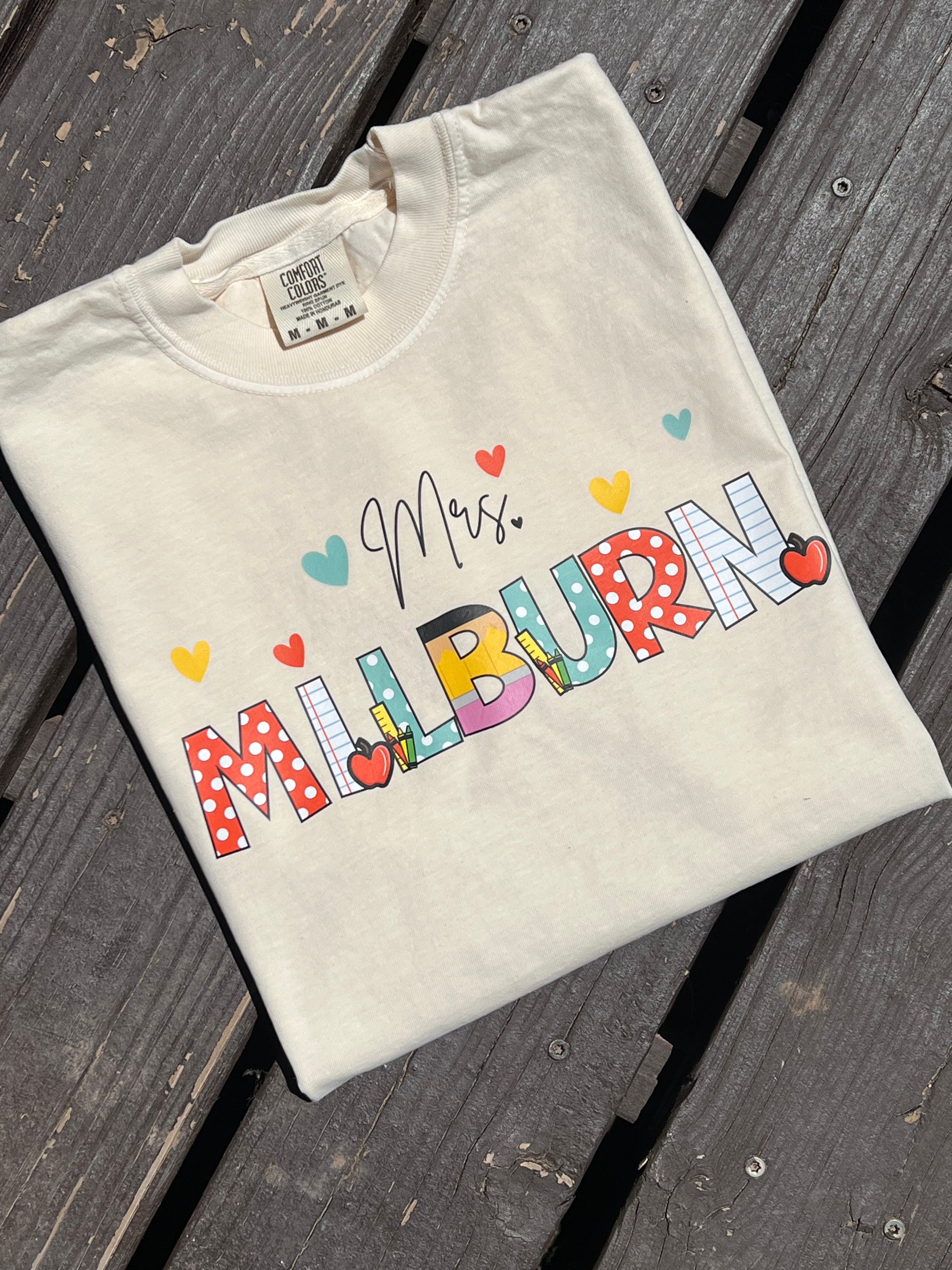 Teacher Name Graphic Tee | CUSTOM