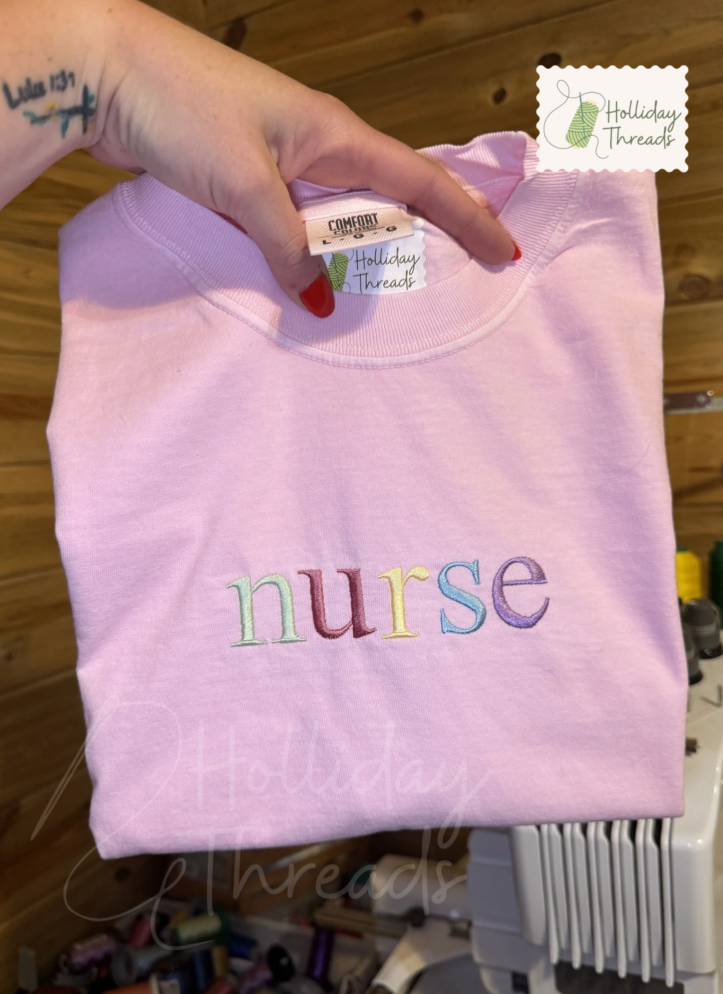 Color Block Word Tee