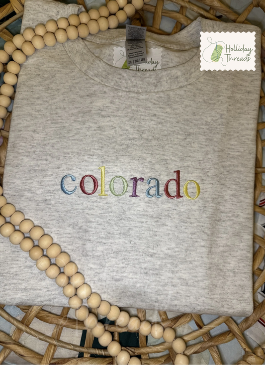Color Block Word Tee