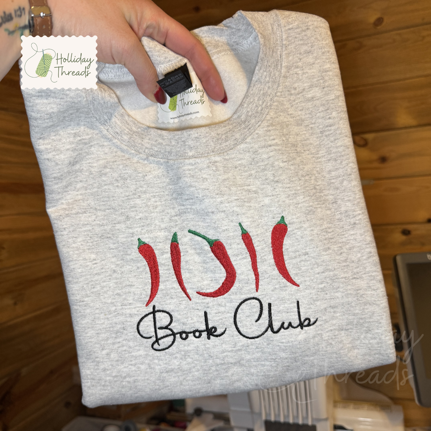Spicy Book Club Embroidered
