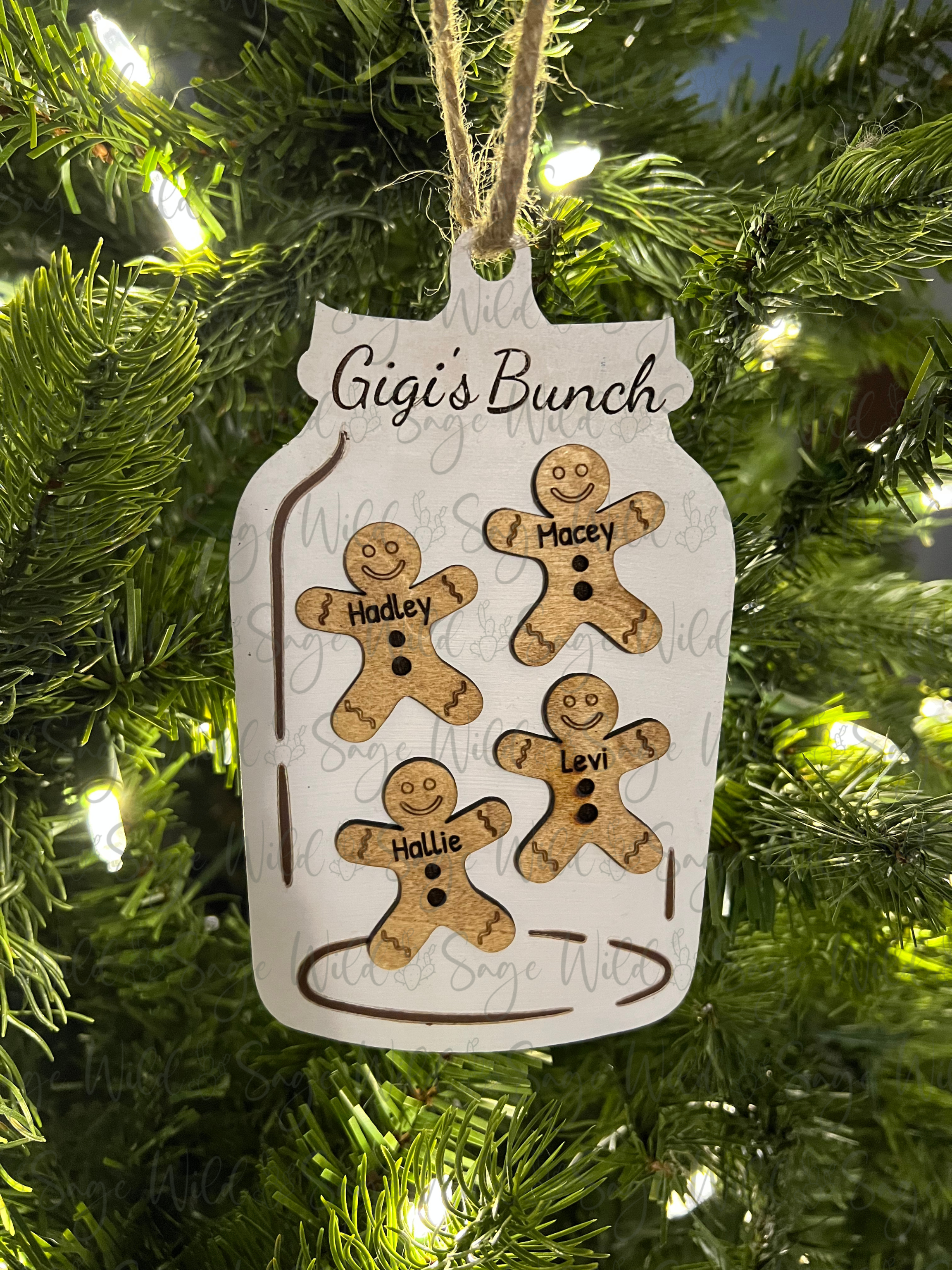 Grandma's Bunch Personalized Ornament