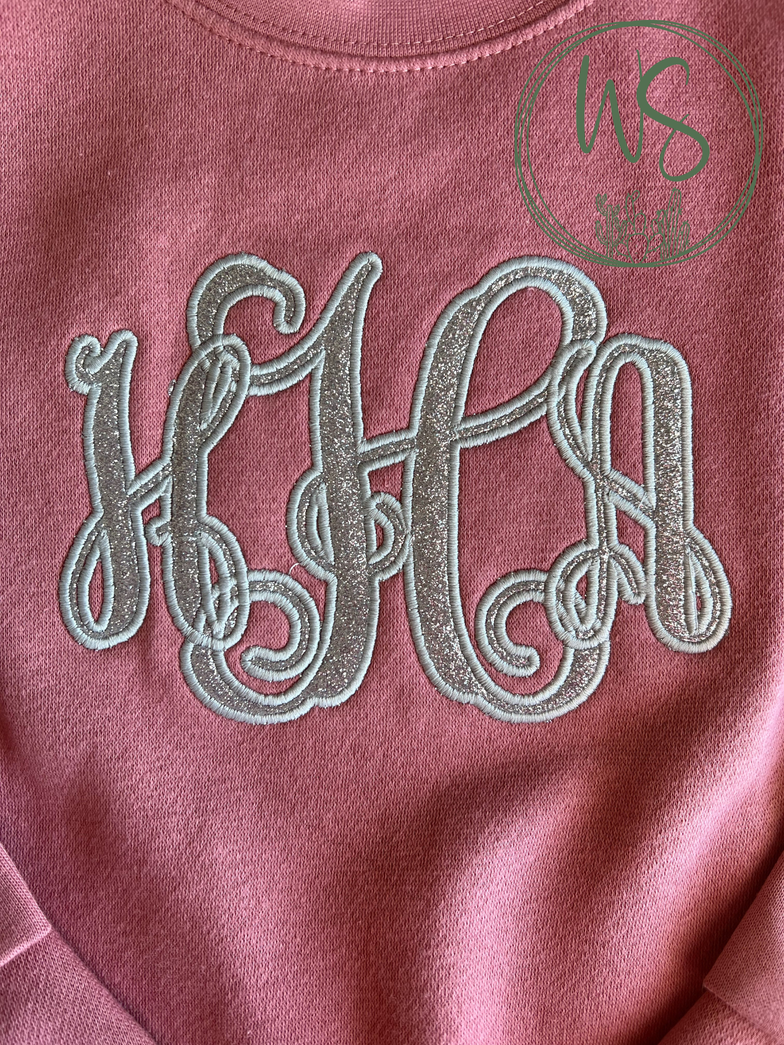 Monogram Sweatshirt with Side Bows