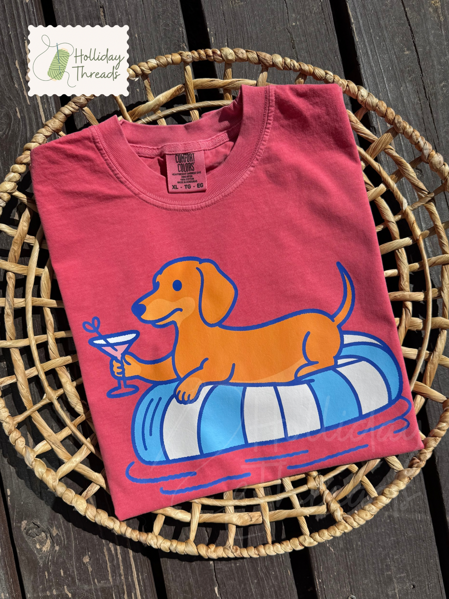 Weenie With A Martini Tee