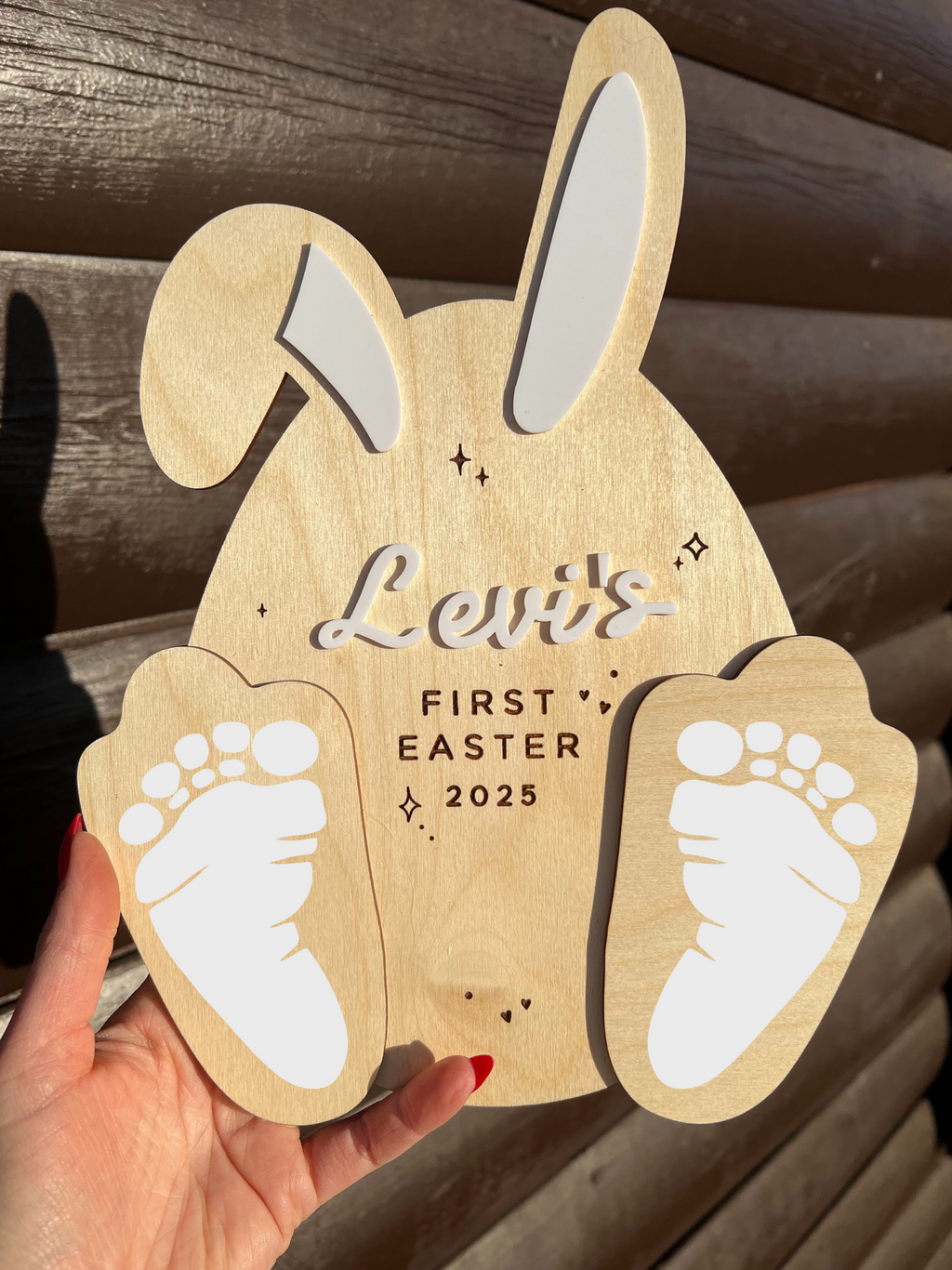 Baby's First Easter Footprints