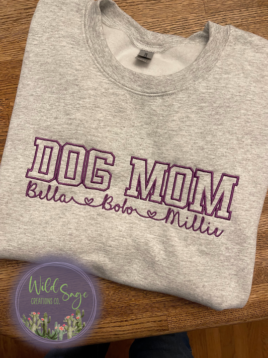 Personalized Dog Mom Crewneck