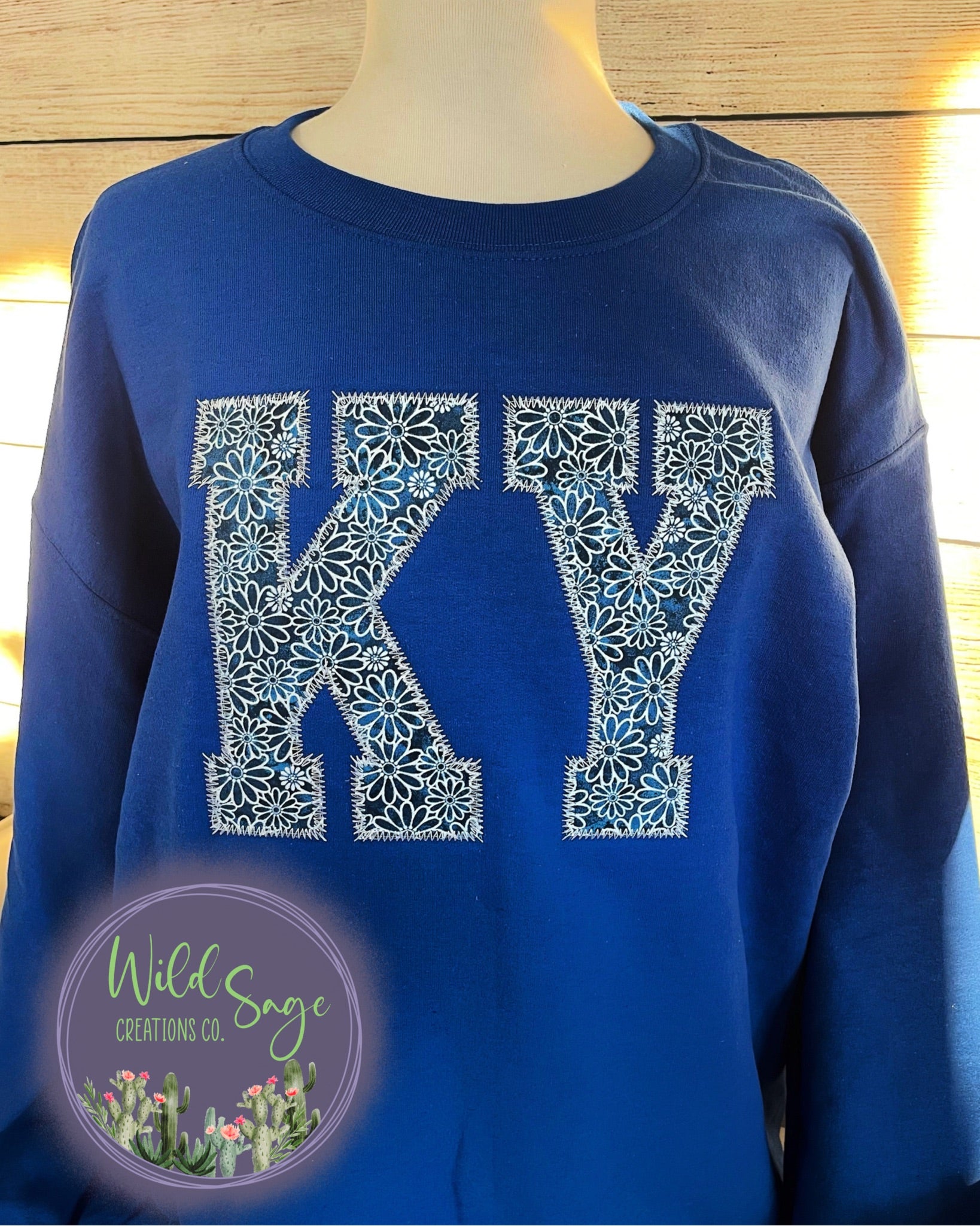 State Embroidered Crewneck