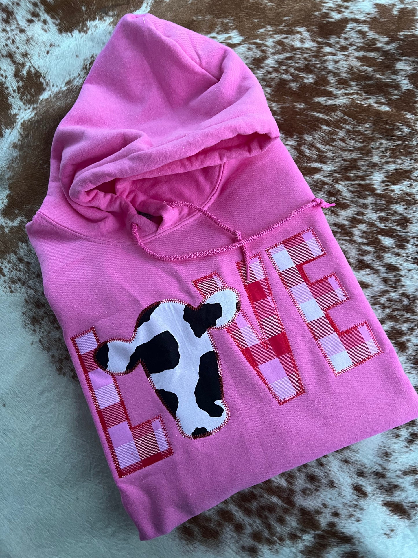 Cow Love Valentine's Day Embroidery