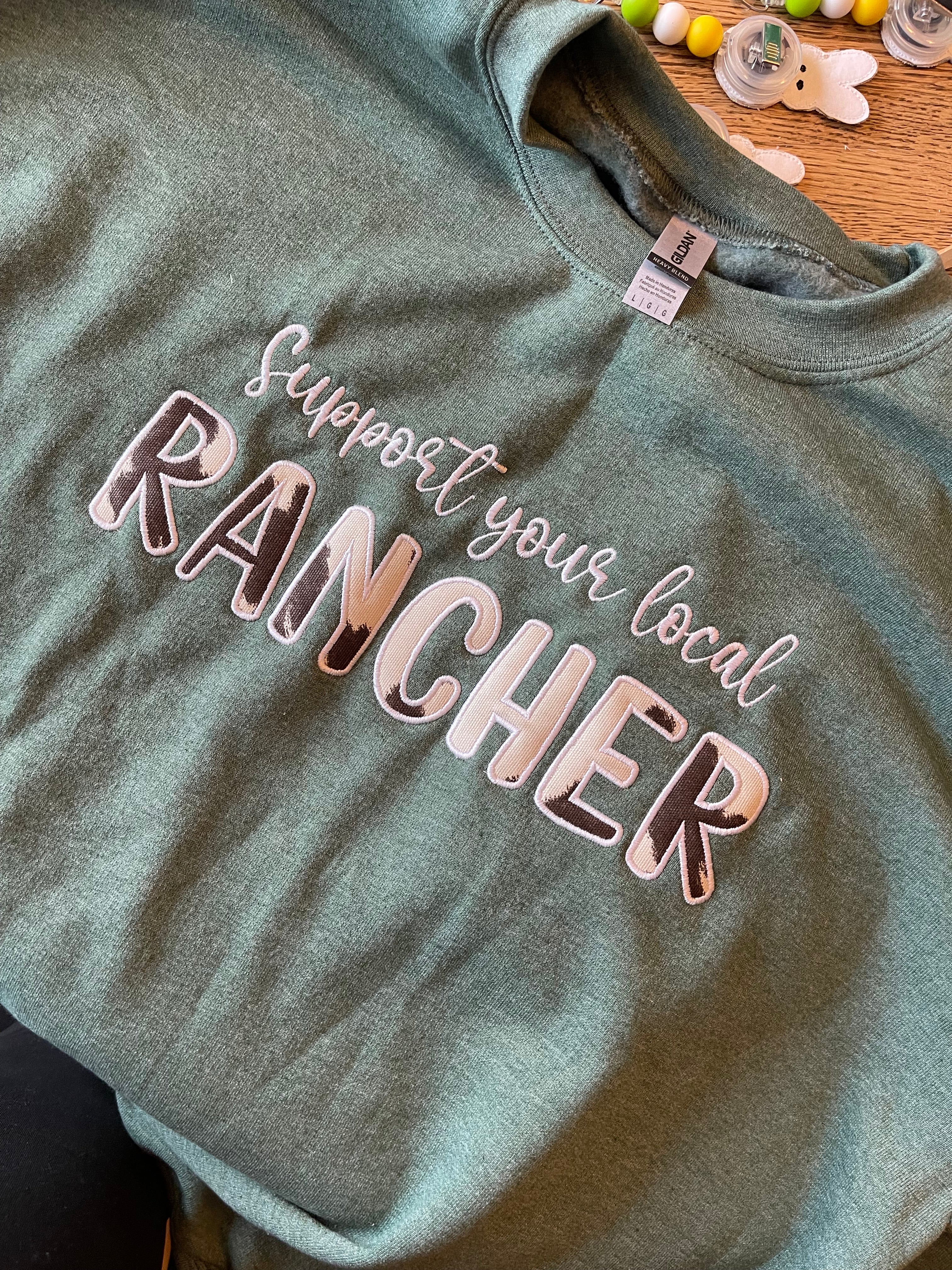 Support Your Local Rancher Crewneck