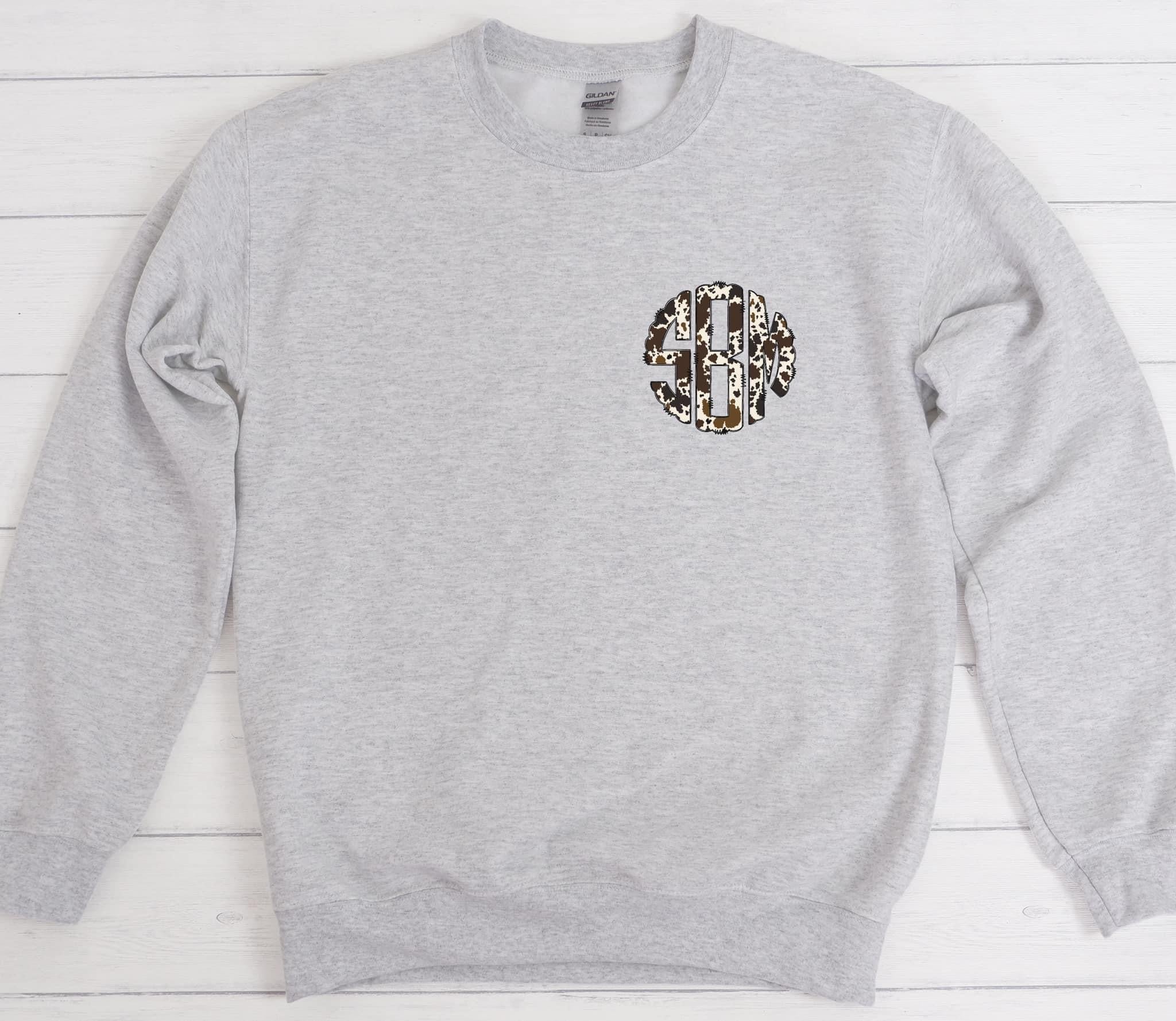 Cow Print Monogram Custom