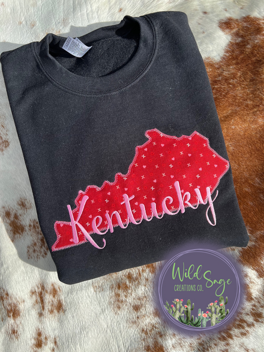 State Valentine's Day Embroidery